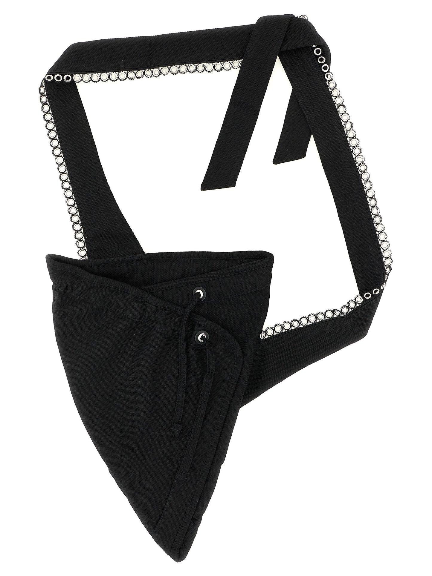 Kiko Kostadinov Black Cotton Crossbody Bag