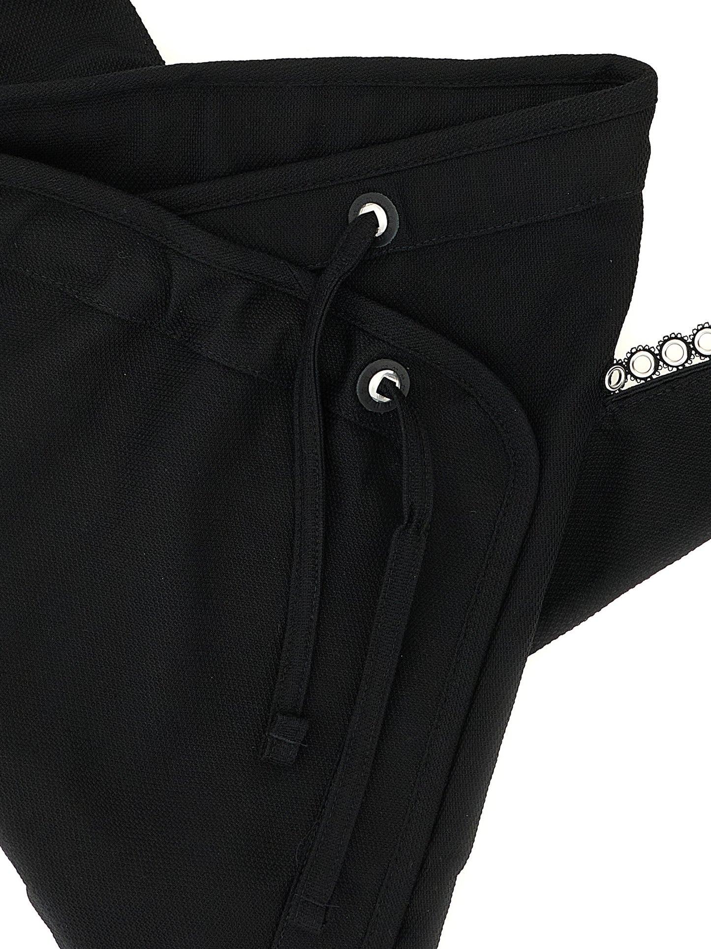 Kiko Kostadinov Black Cotton Crossbody Bag