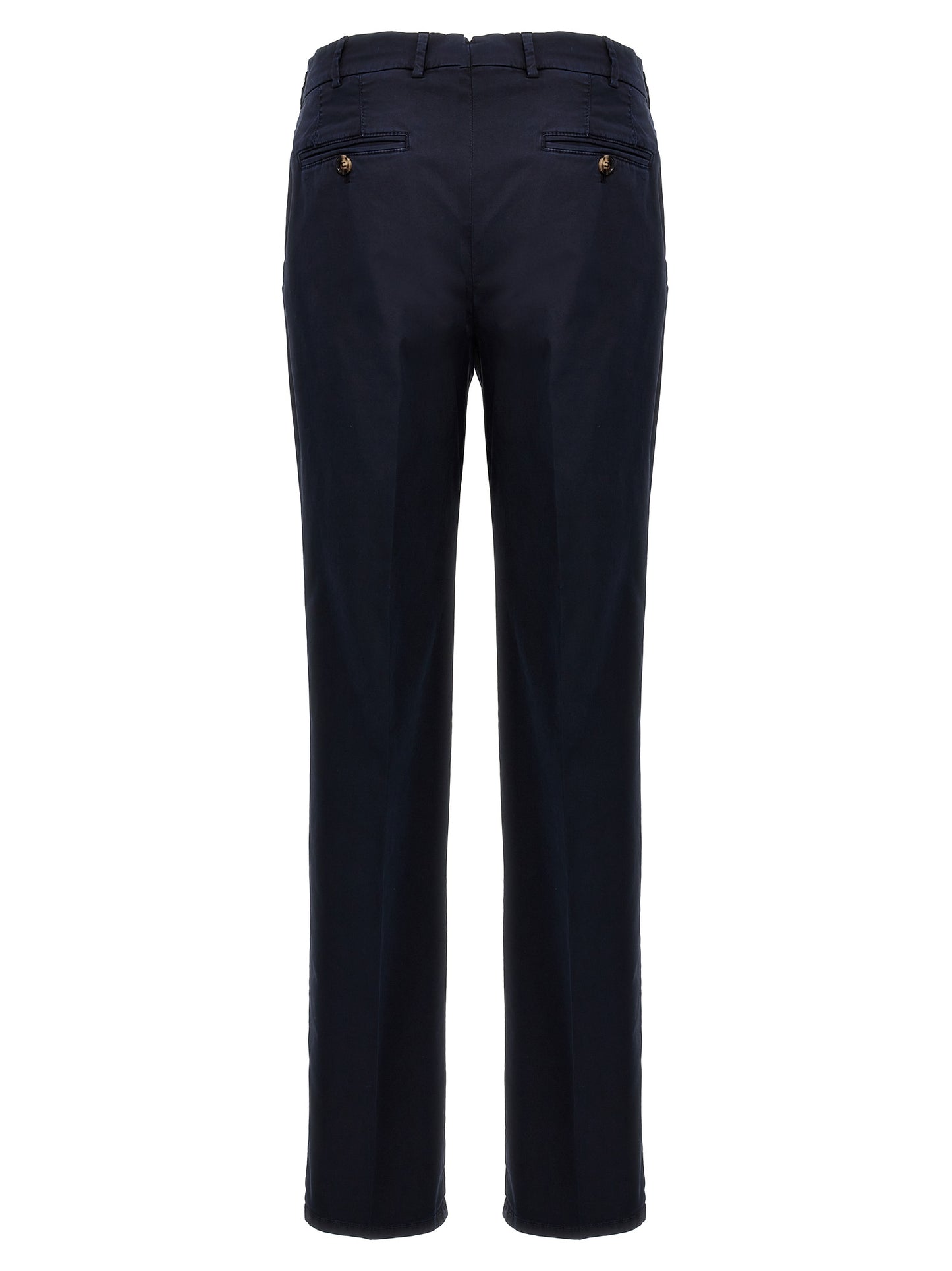 Brunello Cucinelli Blue Cotton Casual Pants