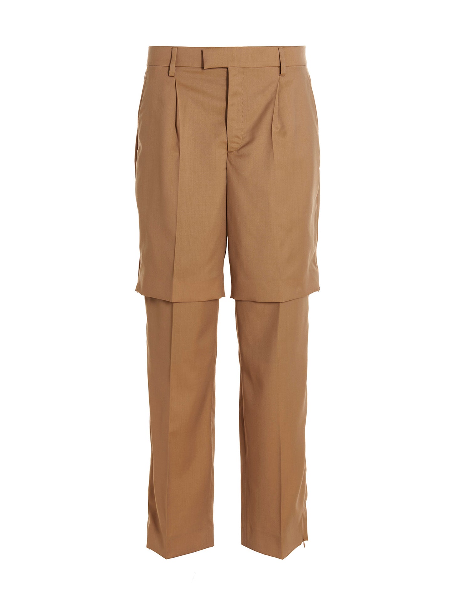 VTMNTS Beige Virgin Wool Dress Pants