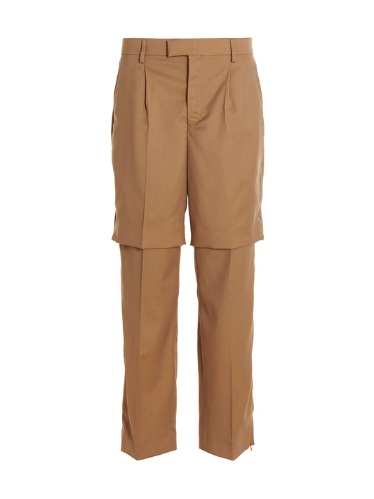 VTMNTS Beige Virgin Wool Dress Pants