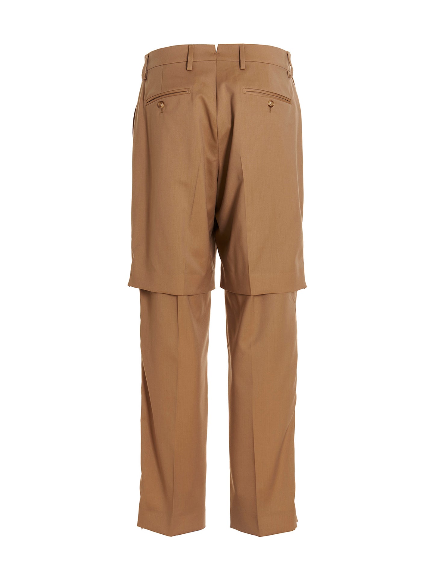 VTMNTS Beige Virgin Wool Dress Pants