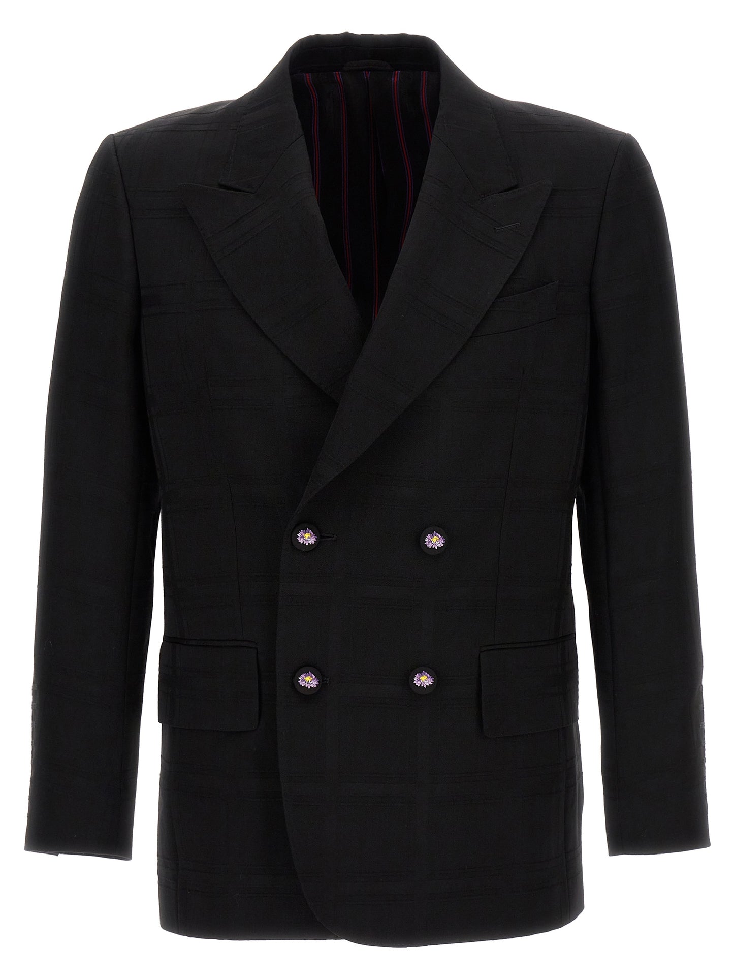 Etro Black Virgin Wool Blazer