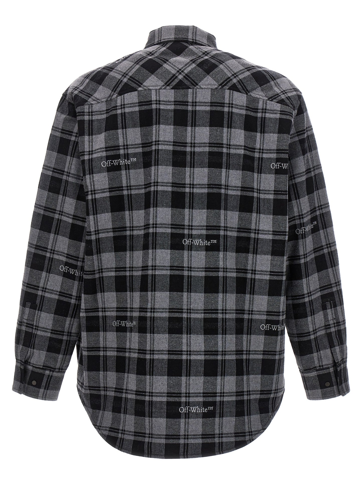 Off-White Gray Cotton Shell Jacket