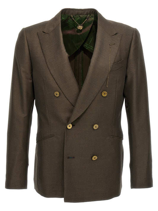 MAURIZIO MIRI Bicolor Wool Blazer