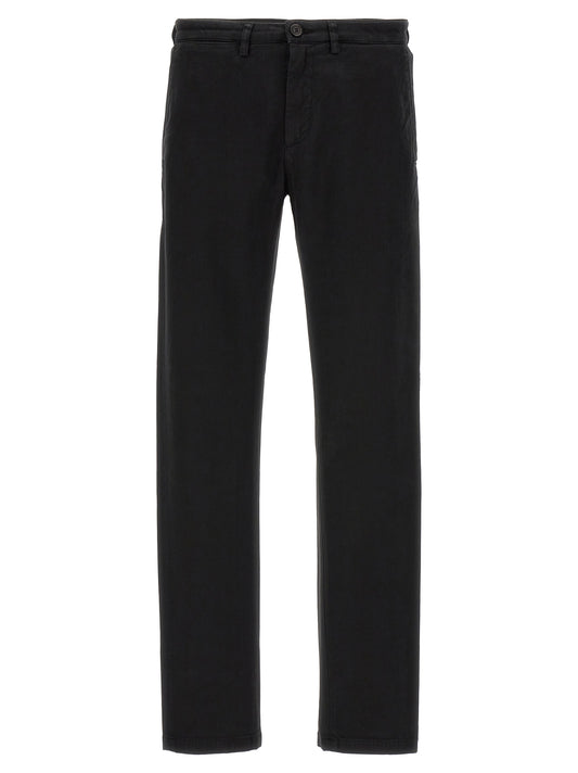 Department 5 Black Cotton Casual Pants