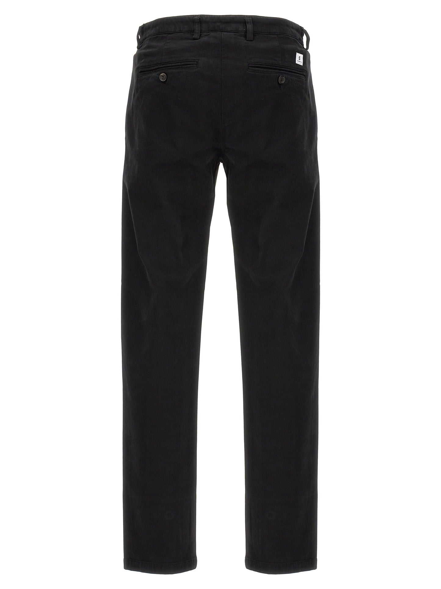Department 5 Black Cotton Casual Pants