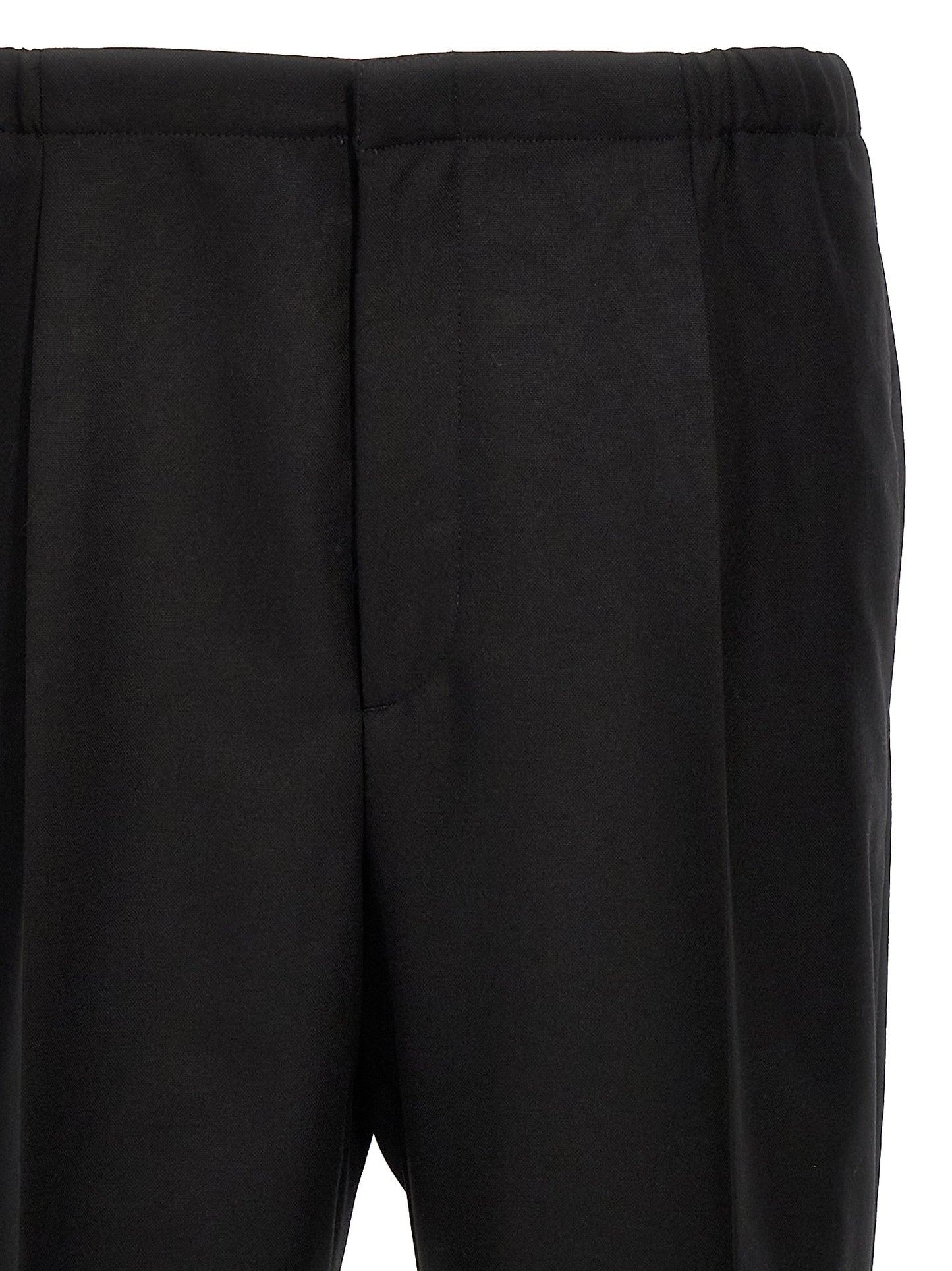 Fendi Black Virgin Wool Dress Pants