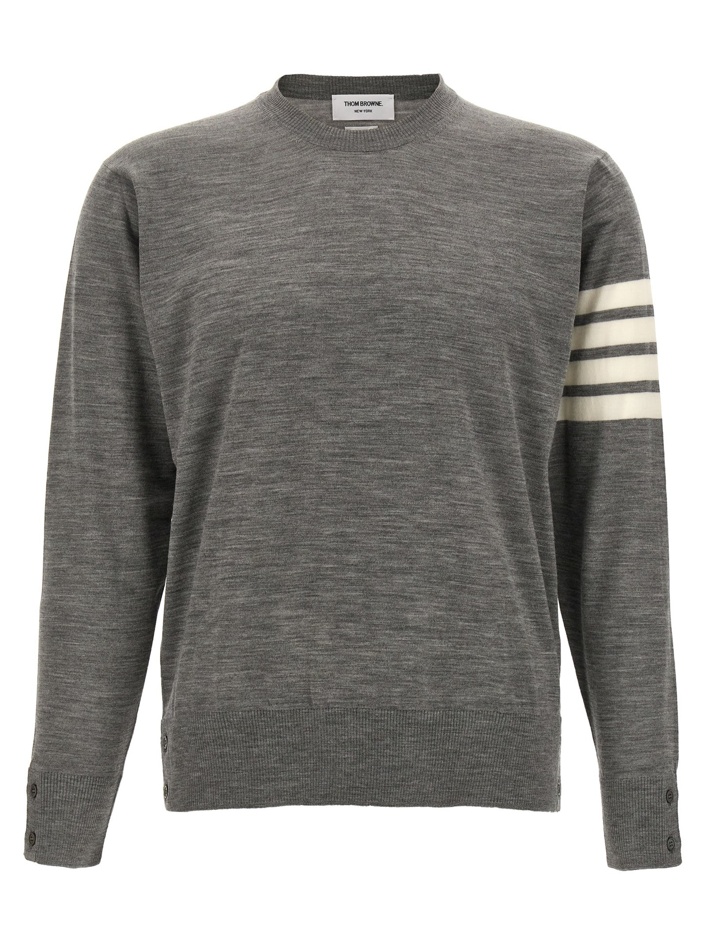 Thom Browne Gray Virgin Wool Cardigan