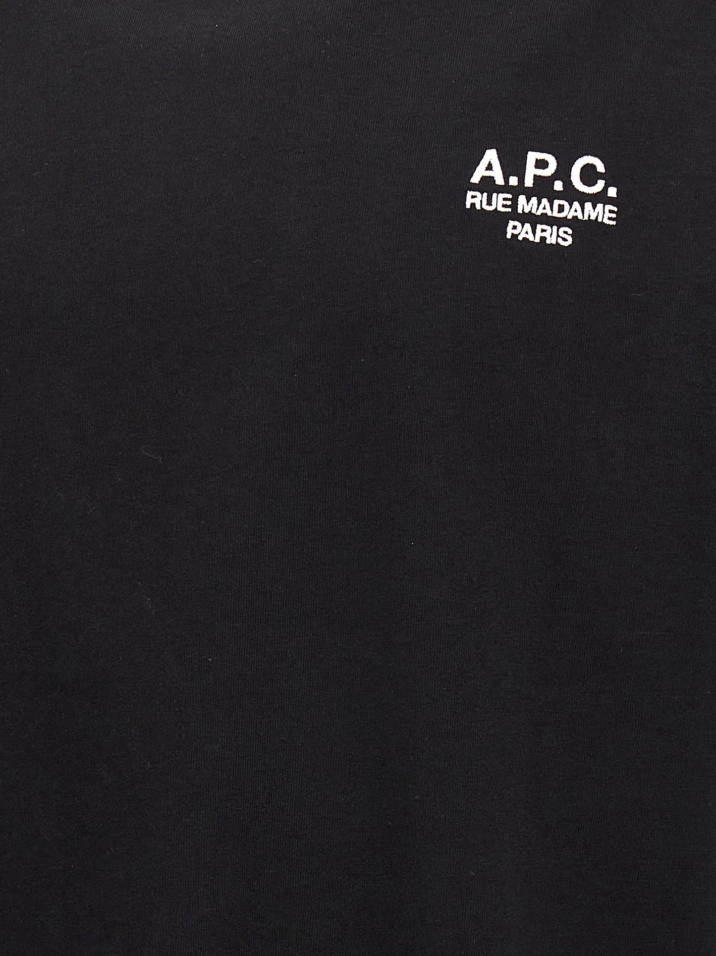 A.P.C. Black Cotton T-Shirt