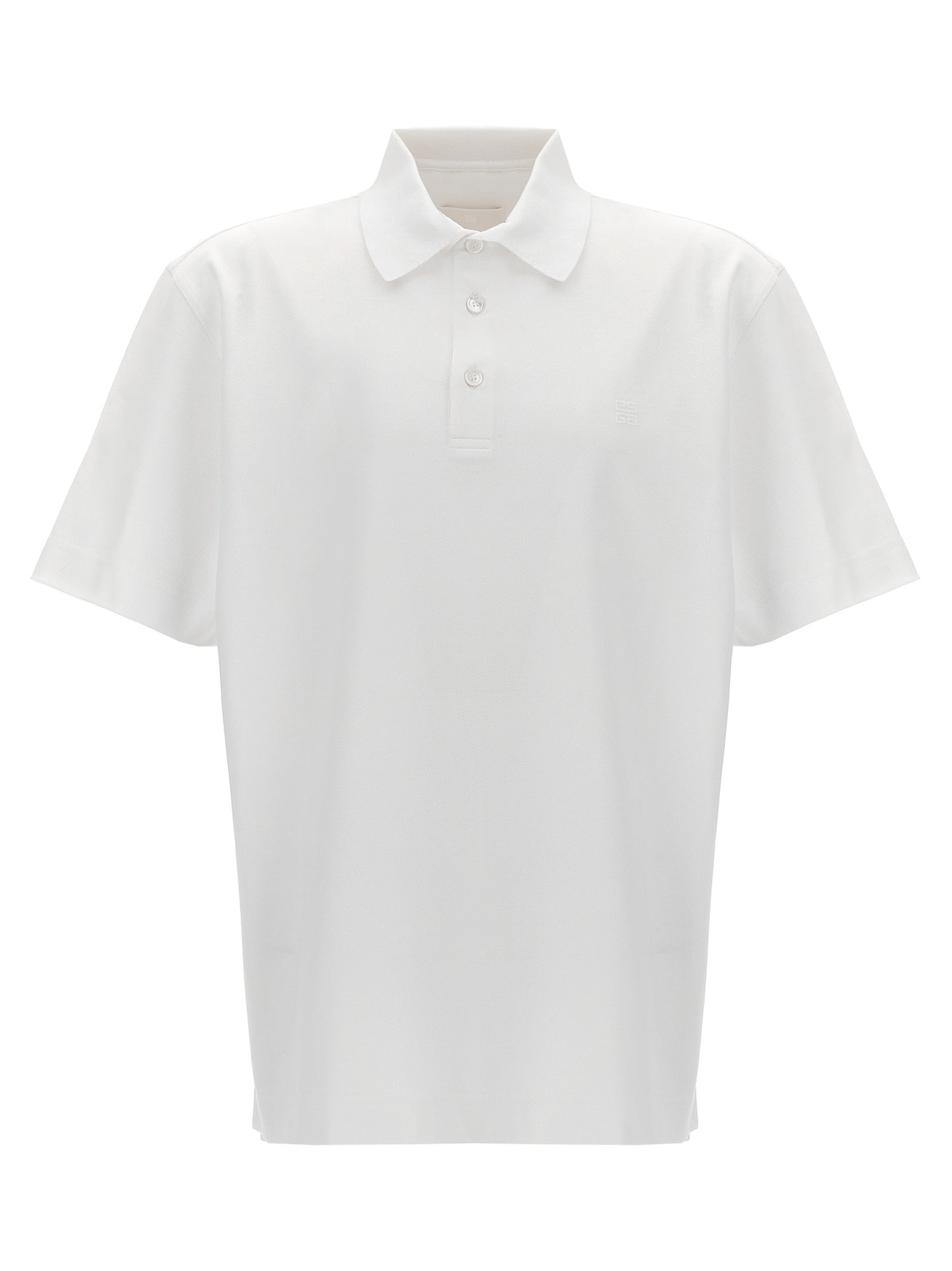 Givenchy White Cotton Polo Shirt