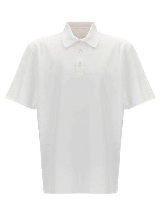 Givenchy White Cotton Polo Shirt
