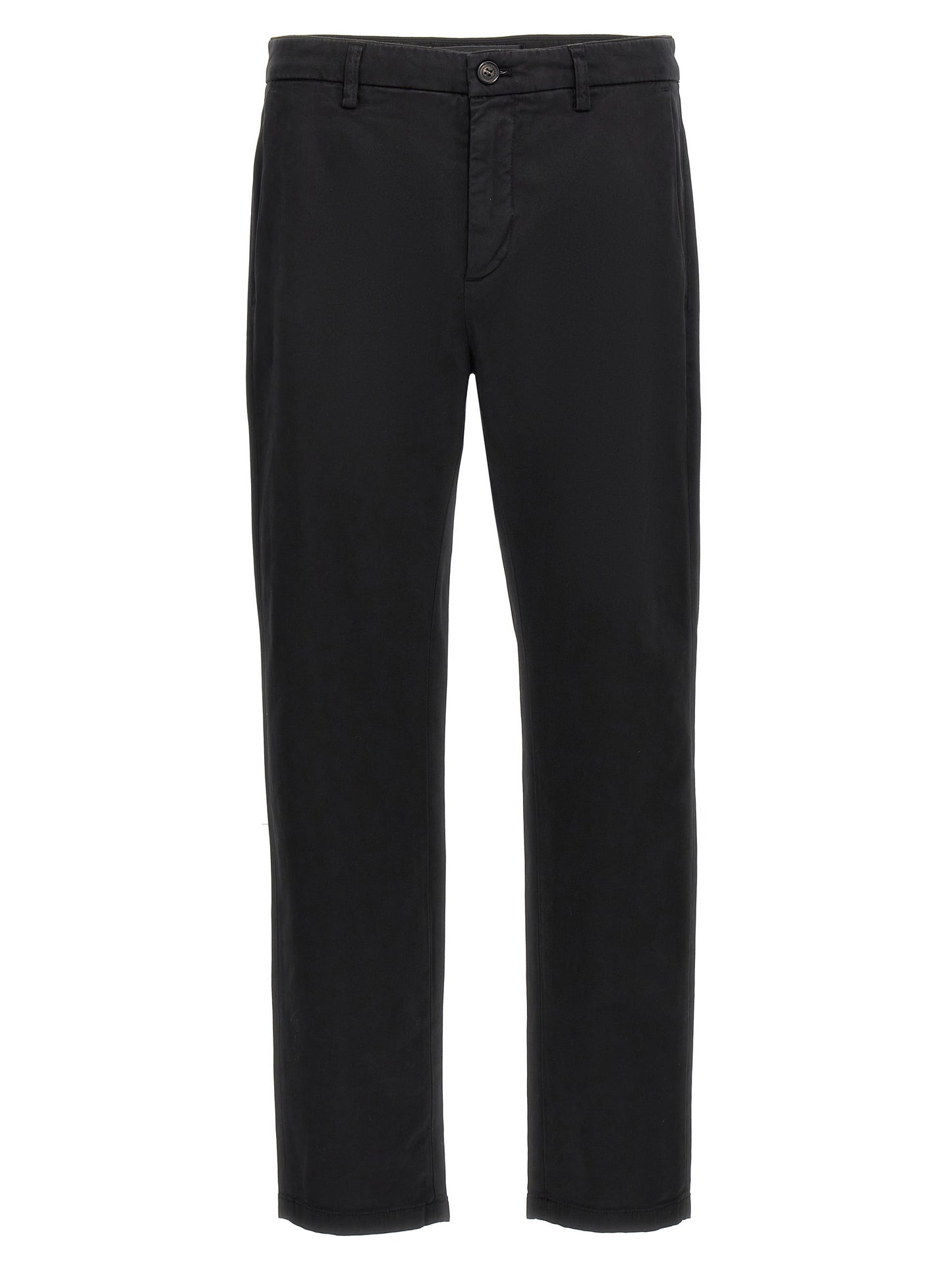 Department 5 Black Cotton Casual Pants