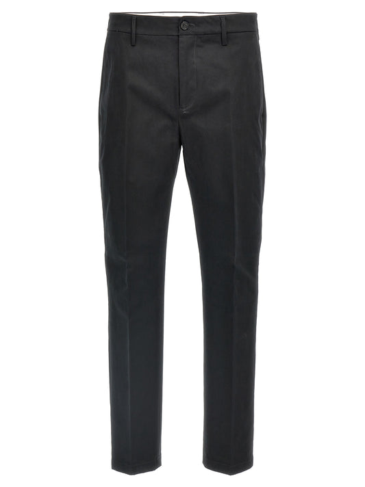 Department 5 Black Cotton Casual Pants