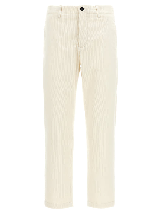 Department 5 White Cotton Casual Pants