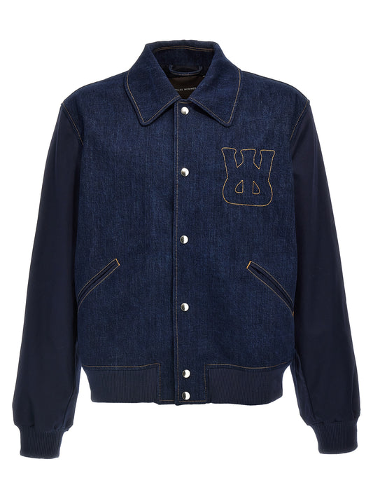 WALES BONNER Blue Cotton Denim Jacket