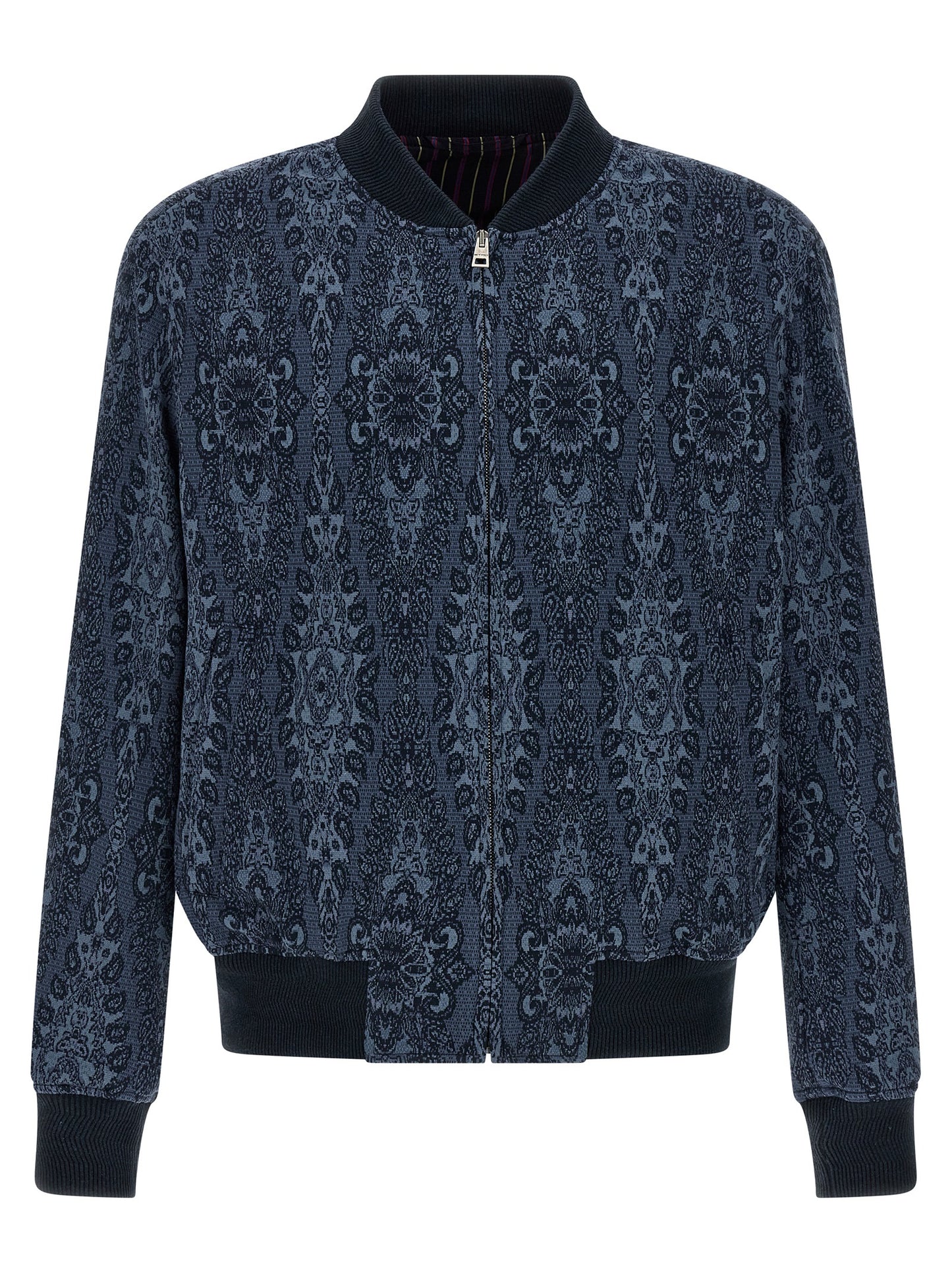 Etro Blue Cotton Bomber