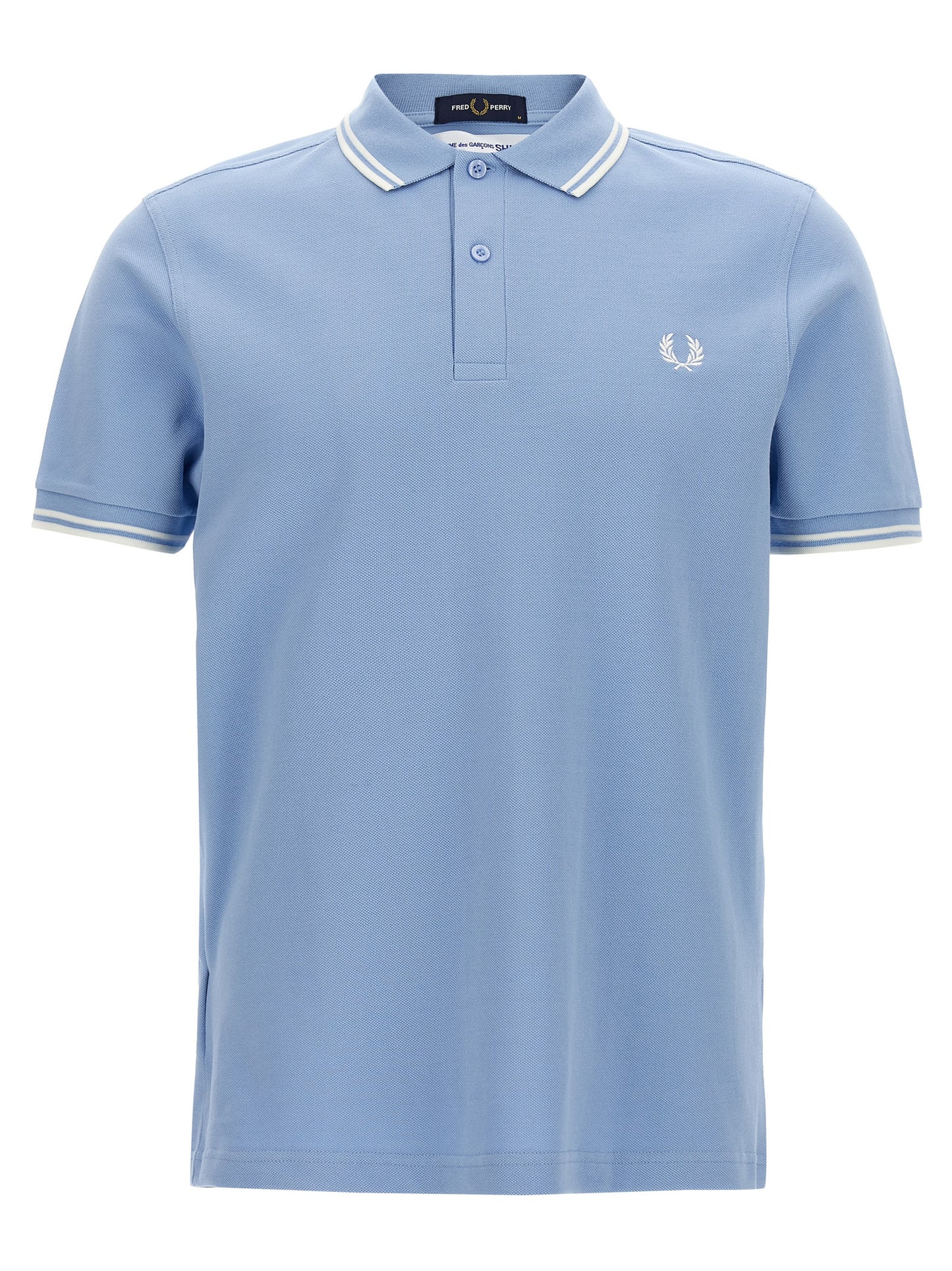 Comme Des Garçons Blue Cotton Polo Shirt