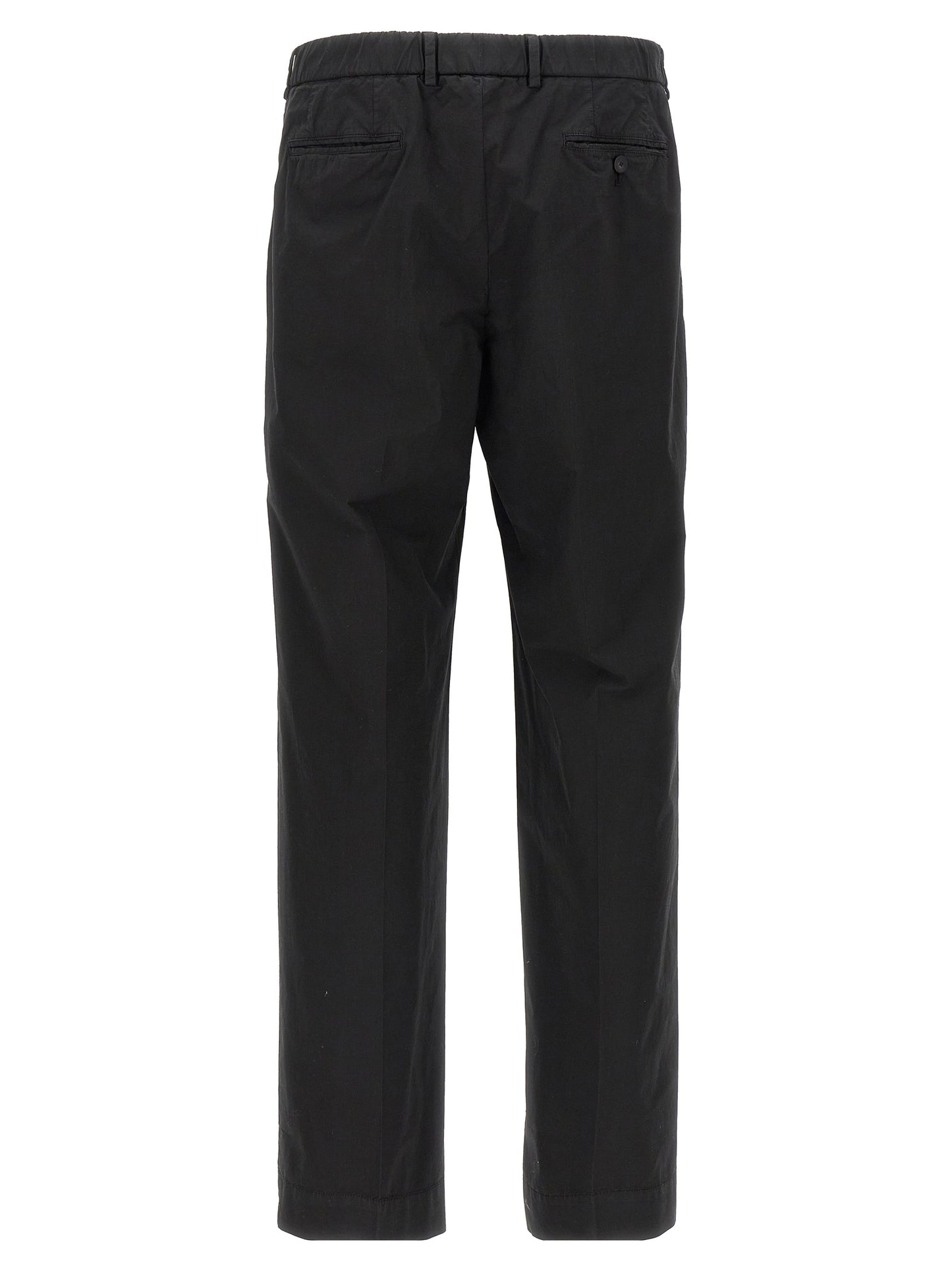 CELLAR DOOR Black Cotton Casual Pants