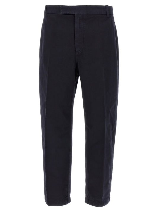 Thom Browne Blue Cotton Casual Pants
