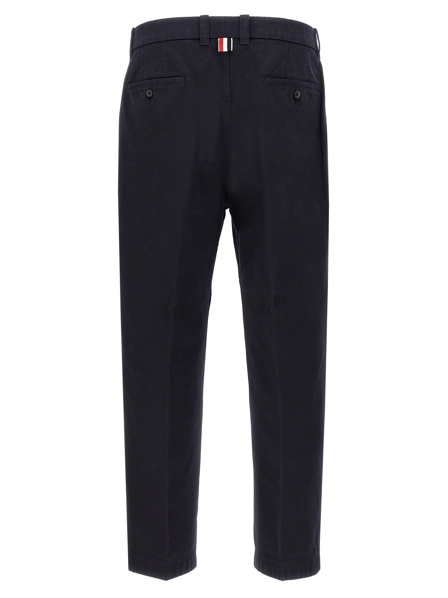 Thom Browne Blue Cotton Casual Pants