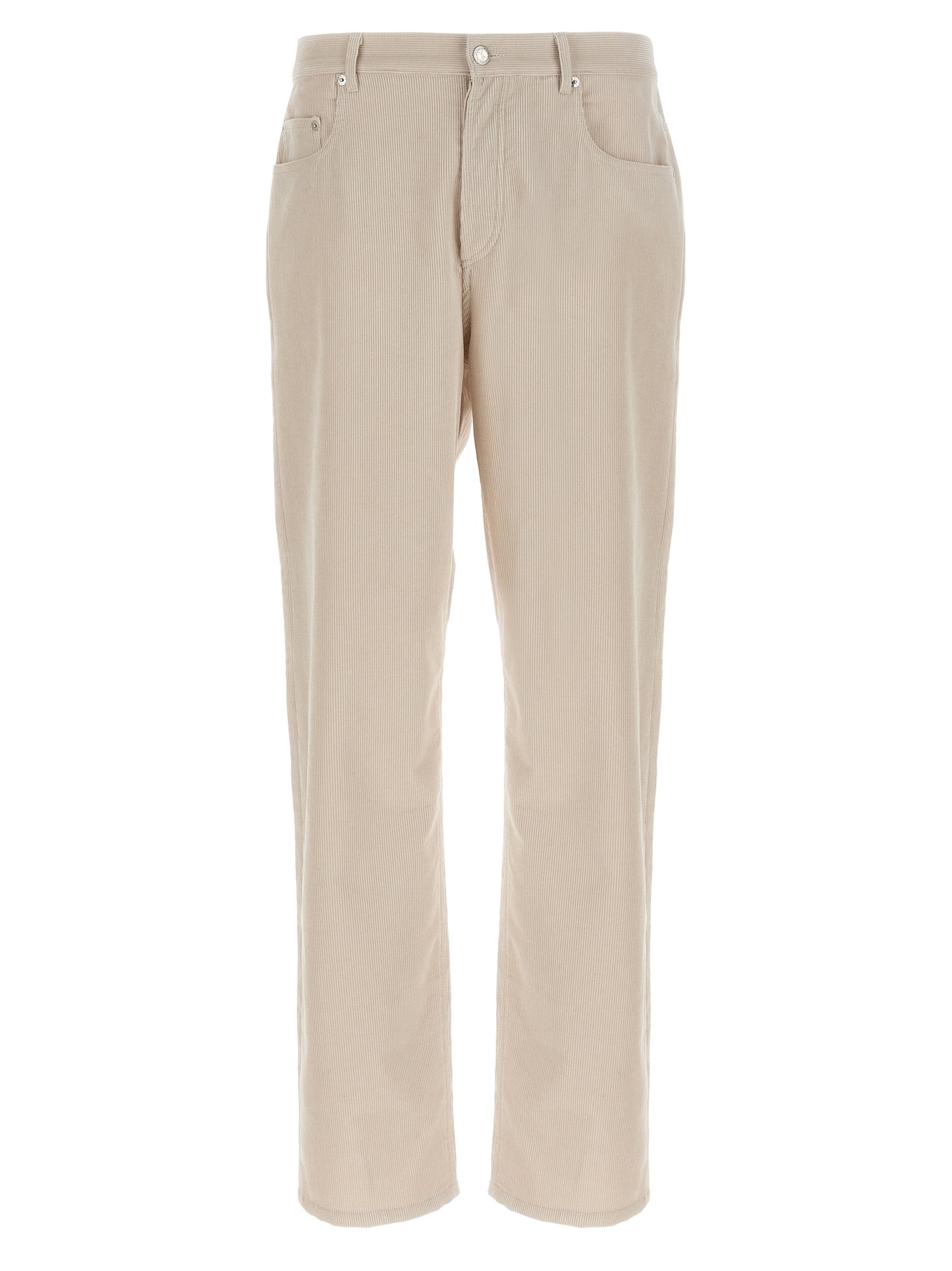 A.P.C. White Cotton Casual Pants