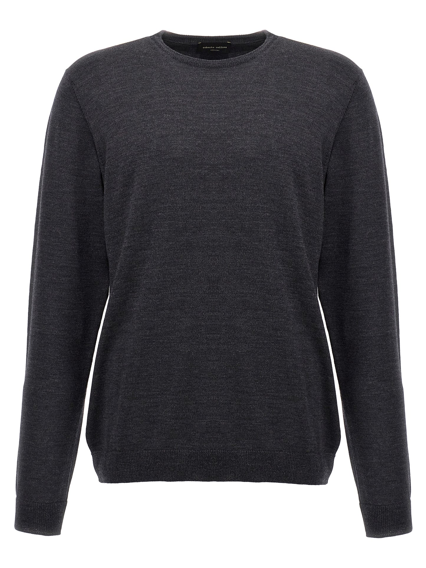 Roberto Collina Gray Merino Wool Cardigan