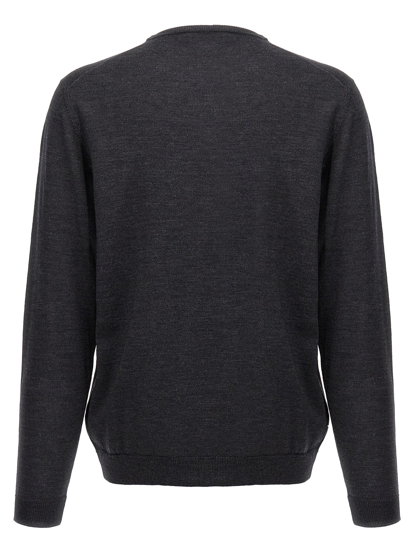 Roberto Collina Gray Merino Wool Cardigan