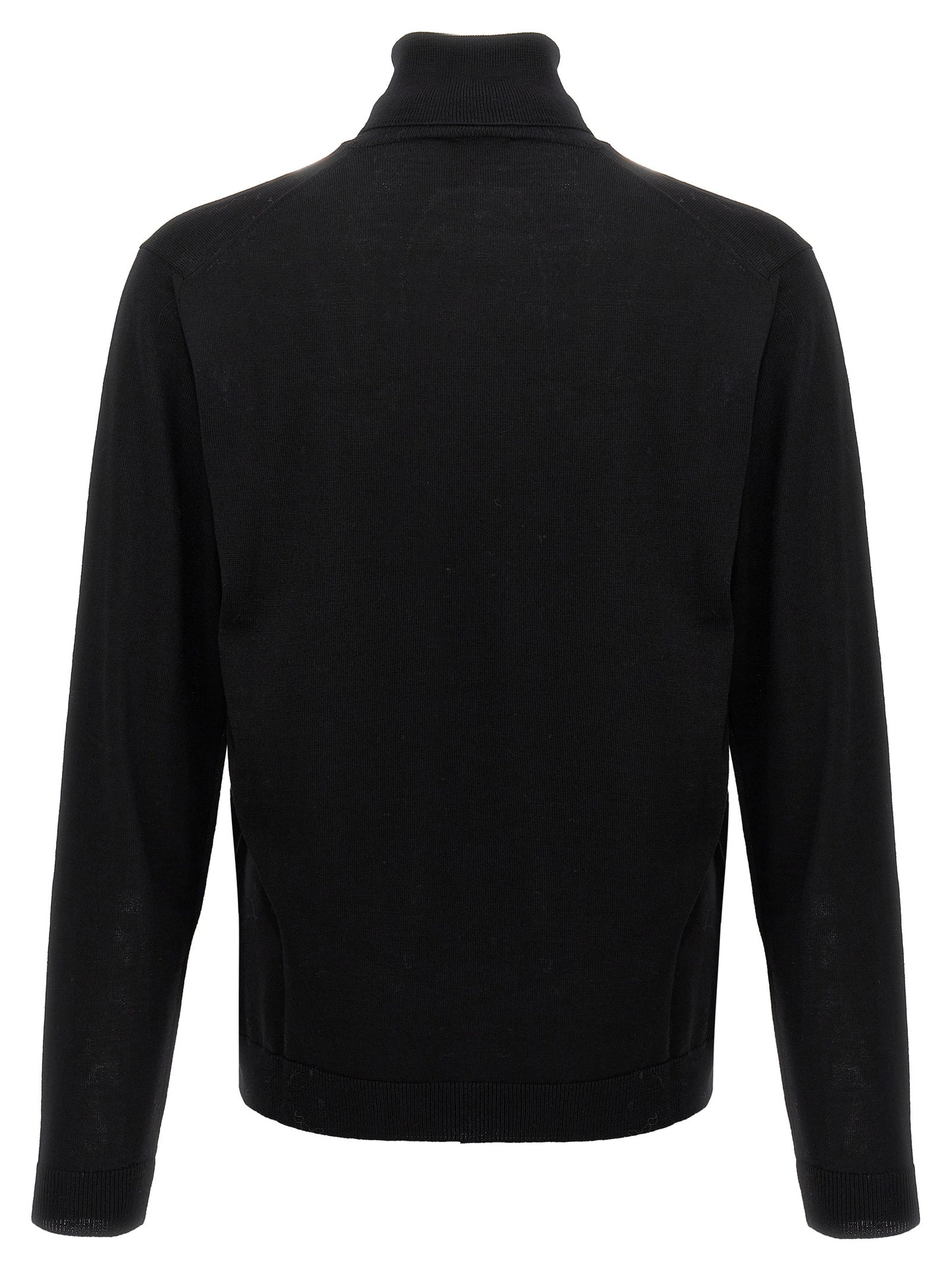 Roberto Collina Black Merino Wool Cardigan