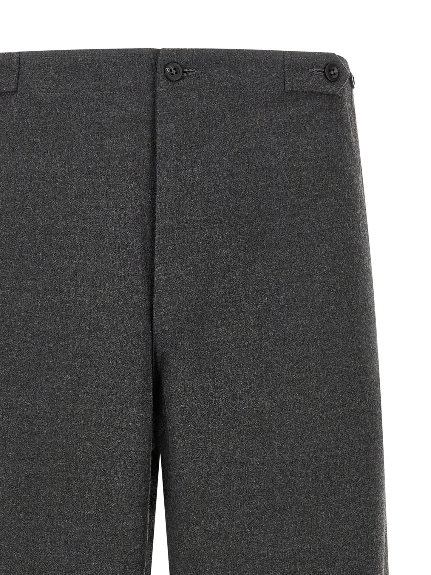 CELLAR DOOR Gray Polyester Casual Pants