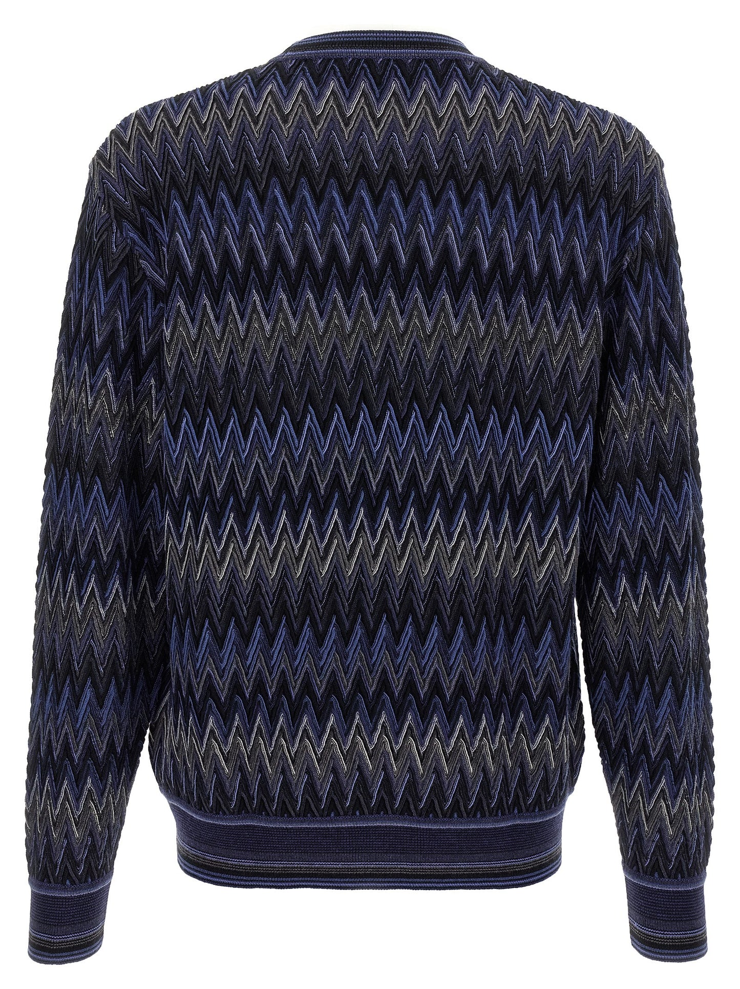 Missoni Blue Wool Cardigan