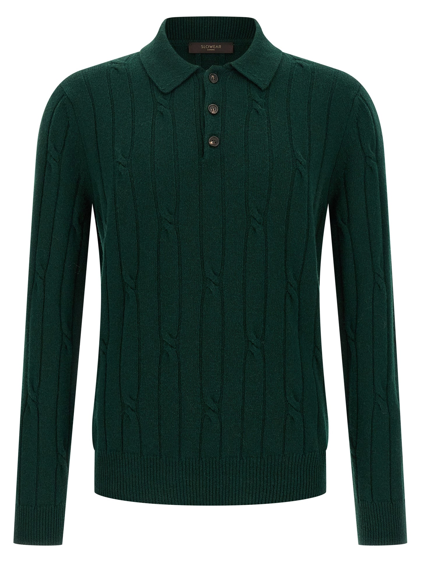 ZANONE Bicolor Virgin Wool Polo Shirt