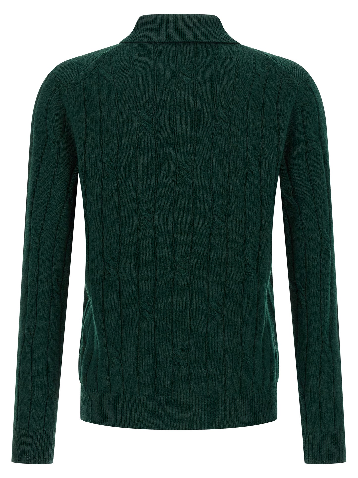ZANONE Bicolor Virgin Wool Polo Shirt
