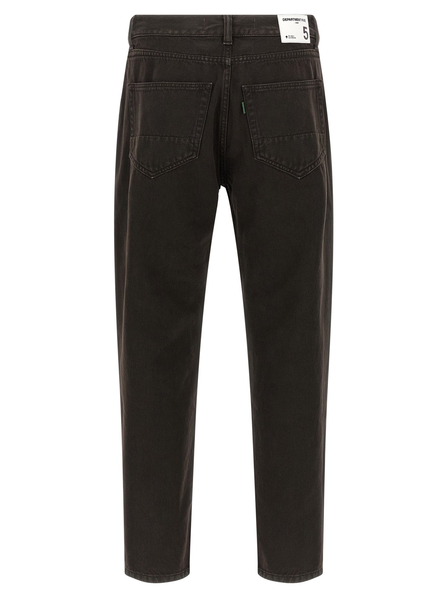Department 5 Black Cotton Tapered Jeans