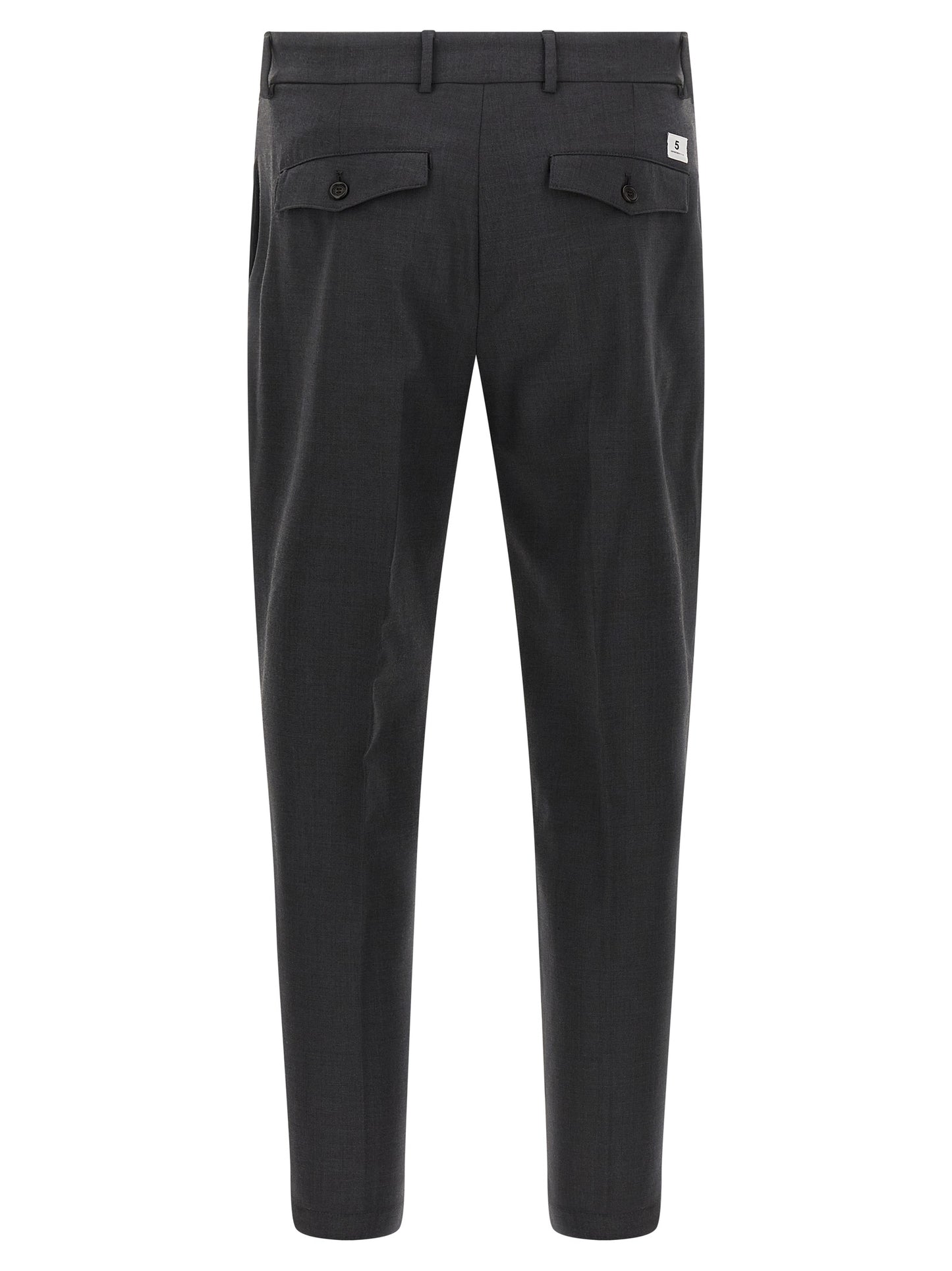 Department 5 Gray Virgin Wool Cropped Pants