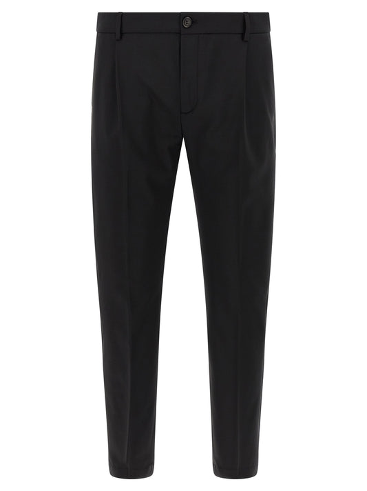 Department 5 Black Virgin Wool Cropped Pants