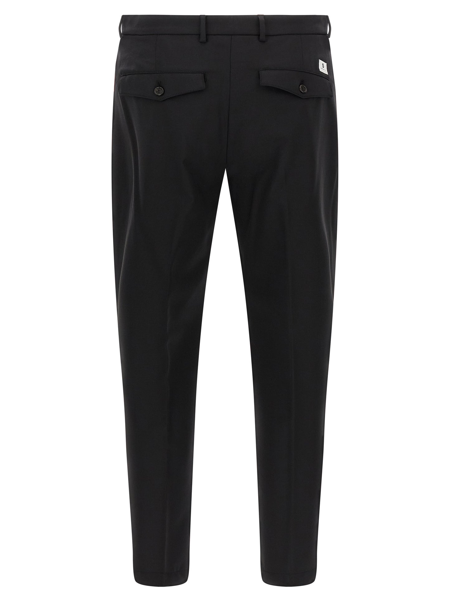 Department 5 Black Virgin Wool Cropped Pants