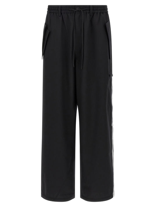 Y-3 Black Polyester Casual Pants