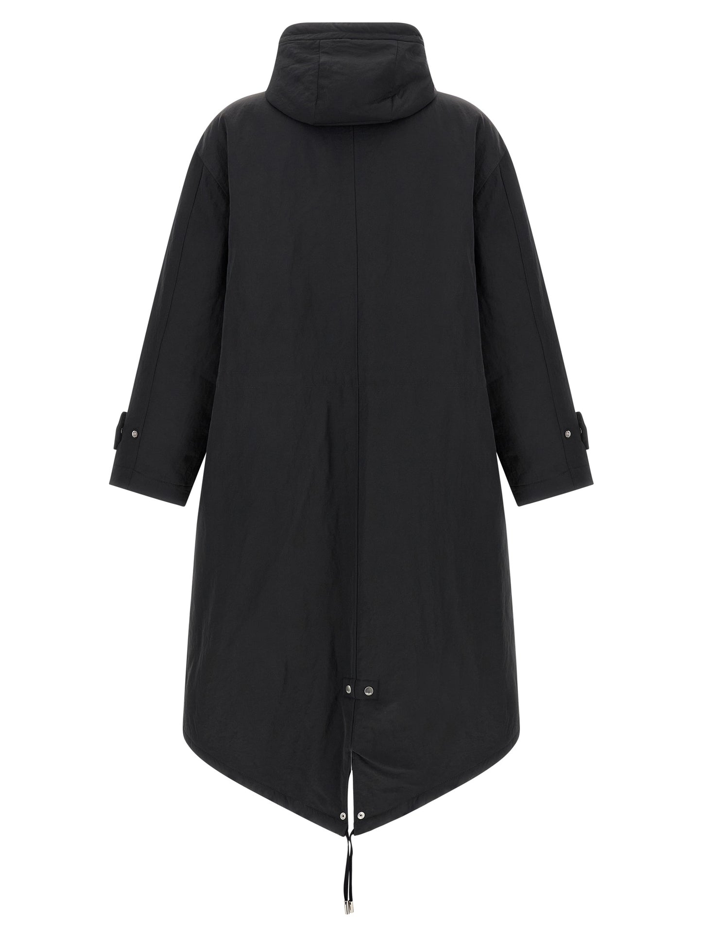 Ami Paris Gray Polyamide Parka