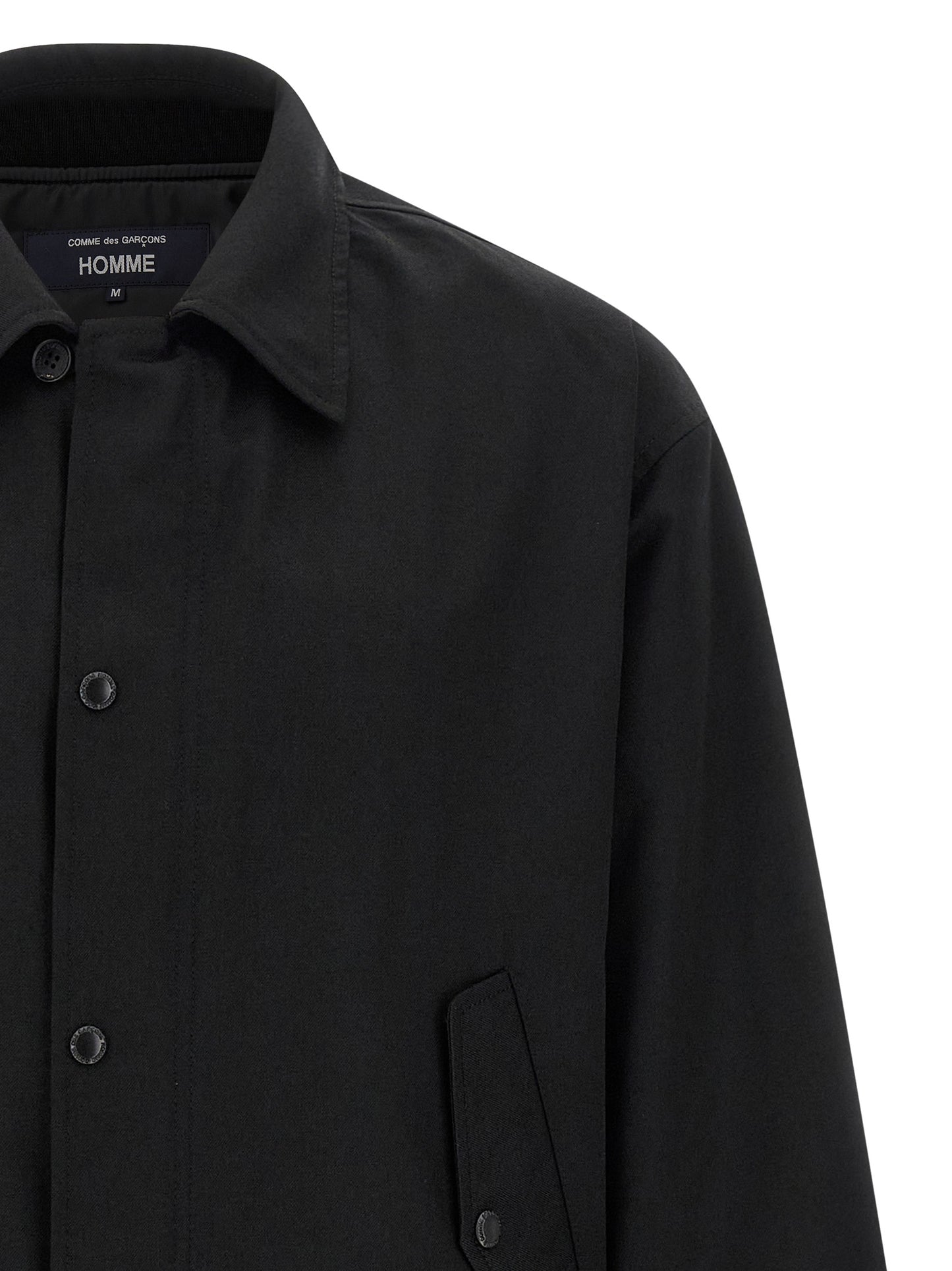 Comme Des Garçons Black Polyester Full-Length Jacket