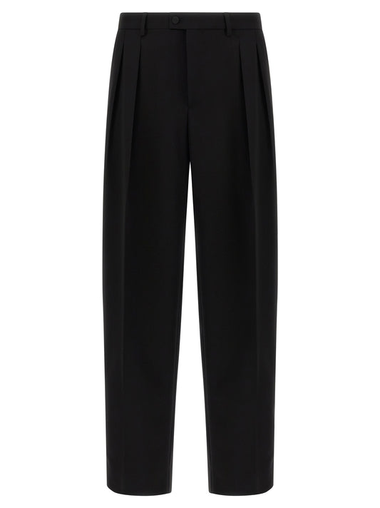 Dolce & Gabbana Black Virgin Wool Dress Pants
