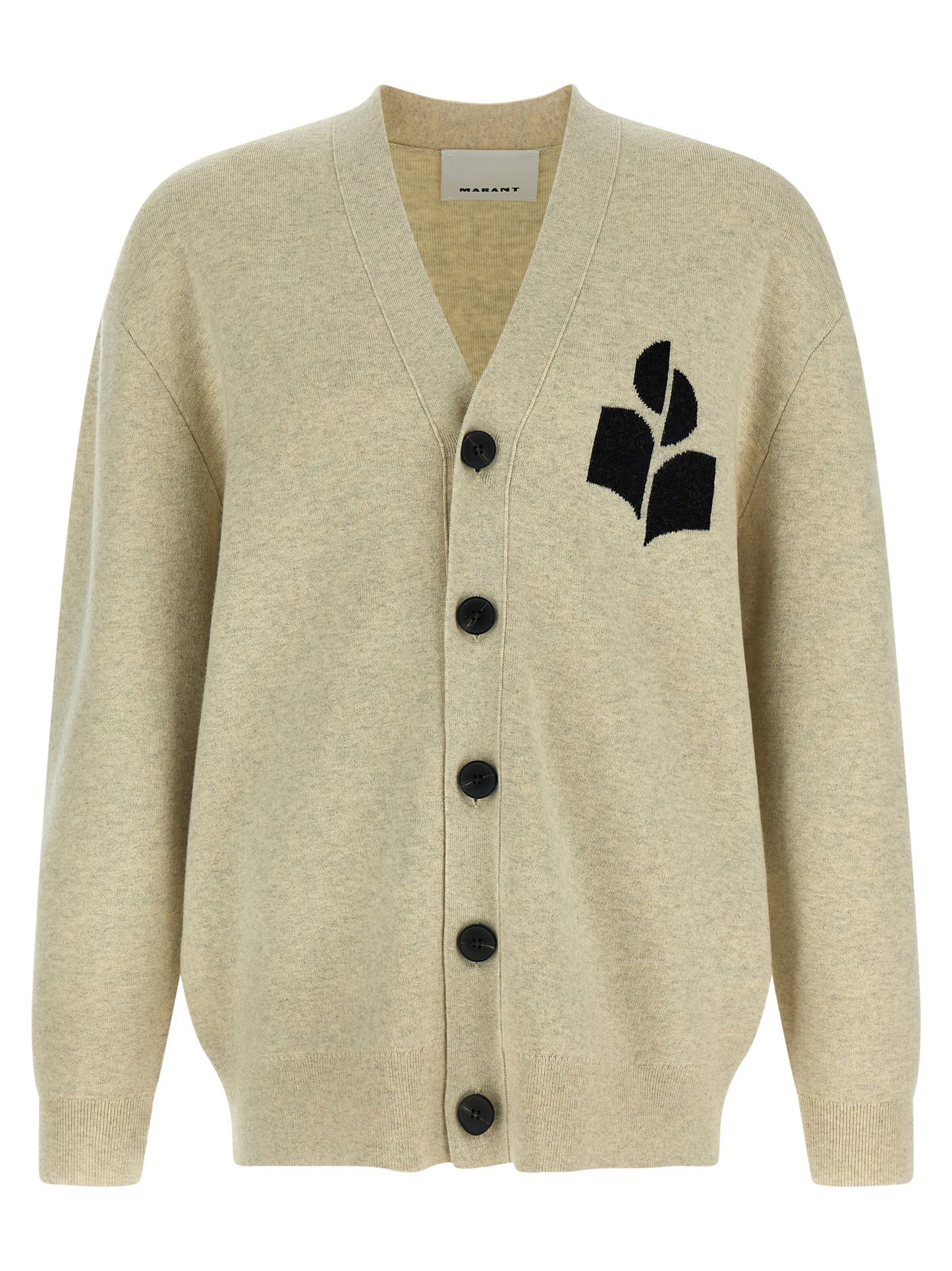 Isabel Marant Graue Baumwoll-Strickjacke
