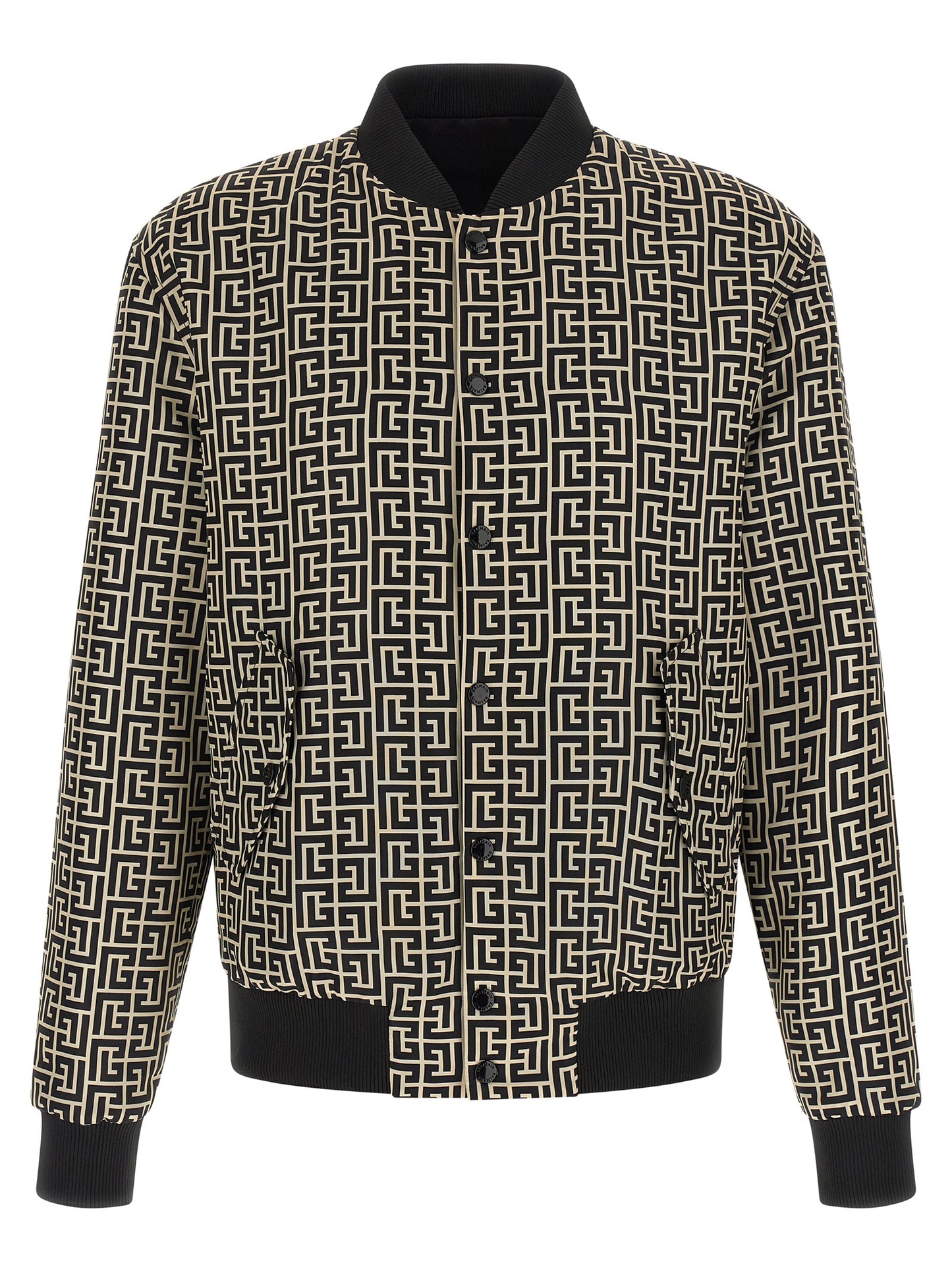 Balmain Black Polyamide Bomber
