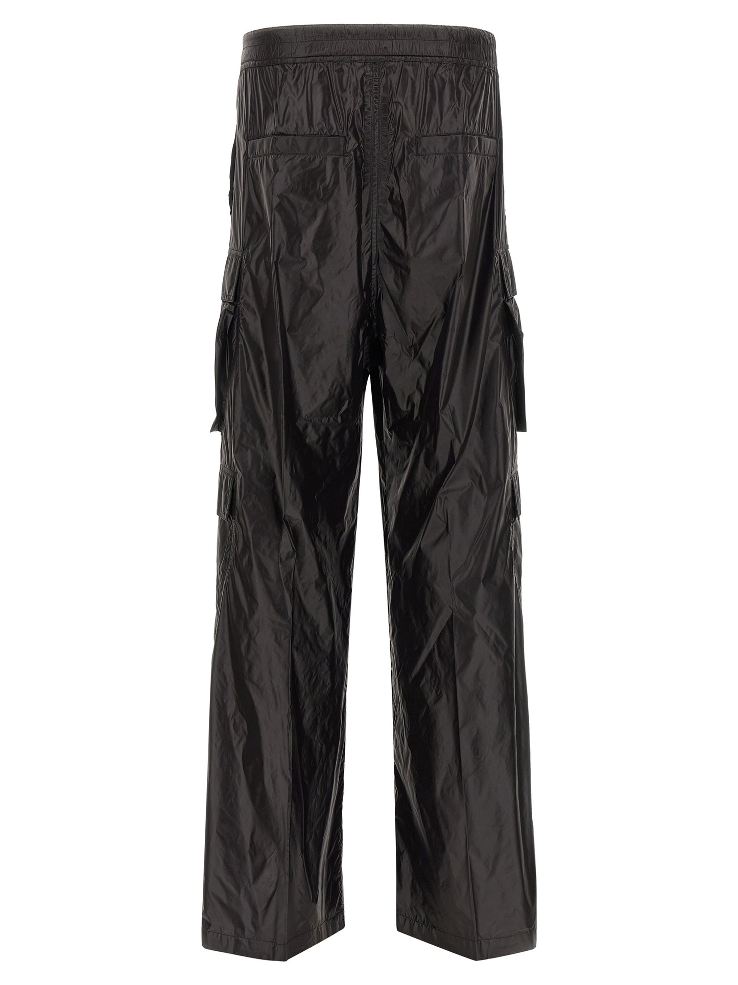 Rick Owens Black Nylon Cargo Pants