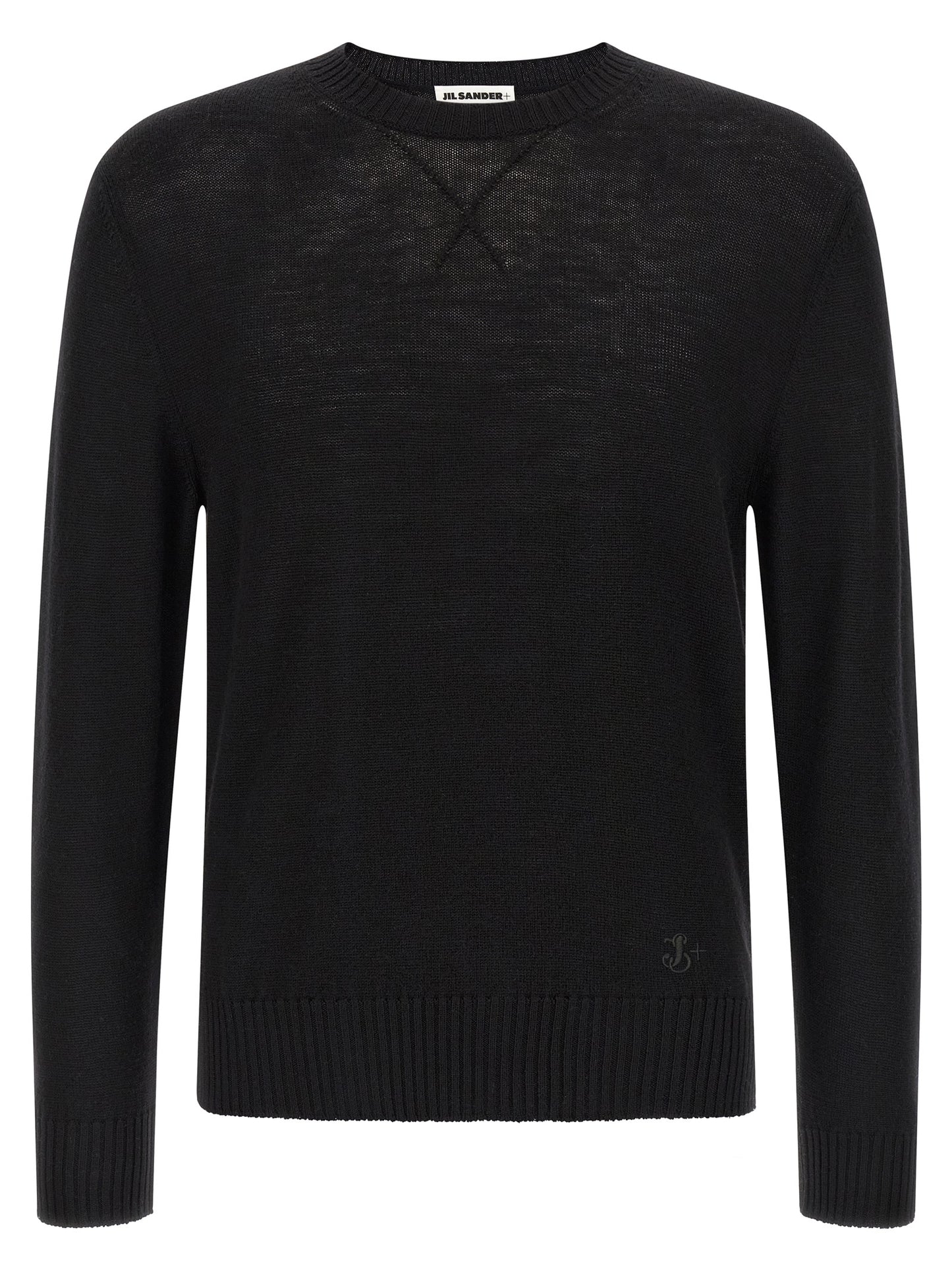 Jil Sander Black Virgin Wool Cardigan