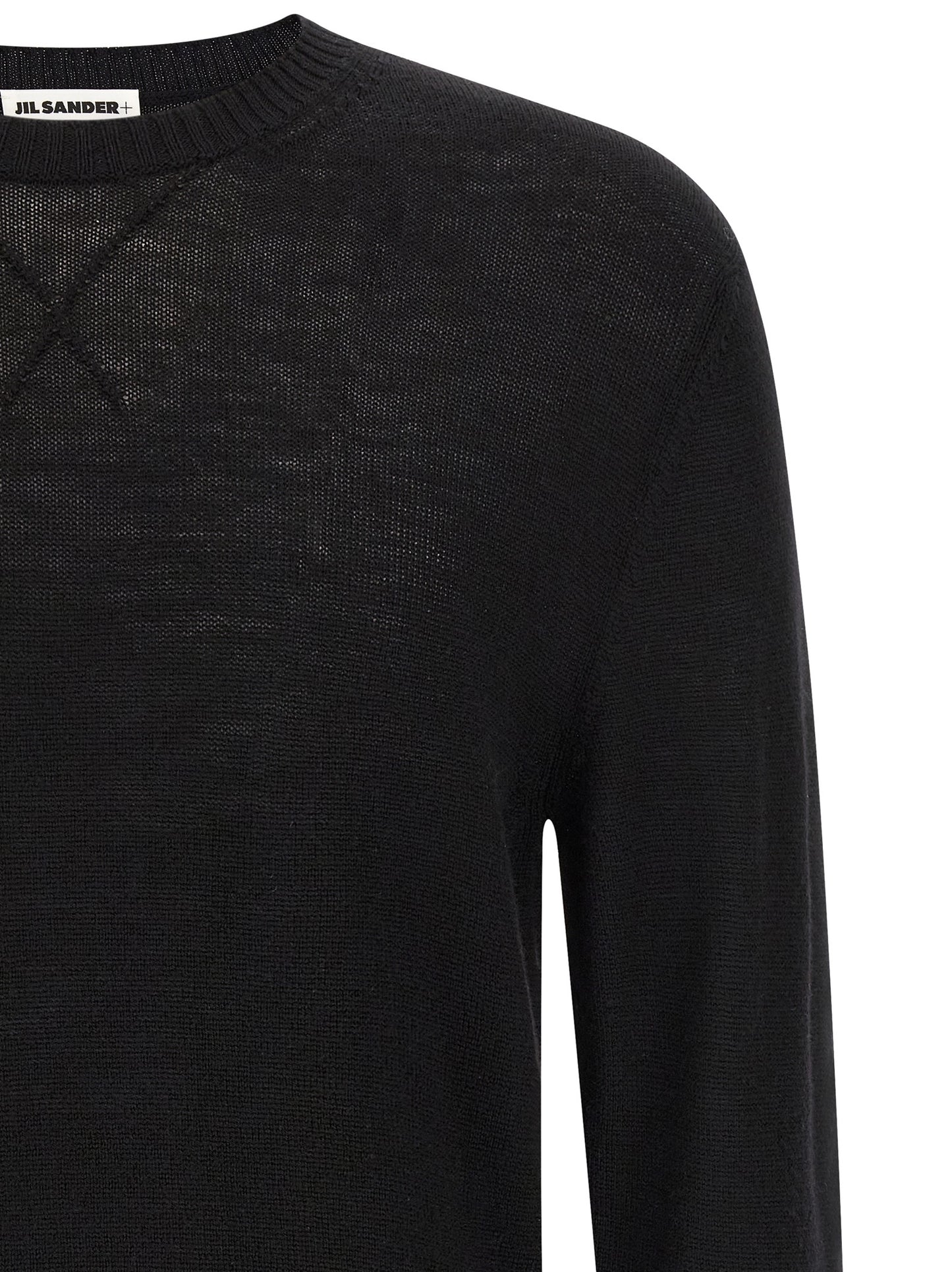 Jil Sander Black Virgin Wool Cardigan