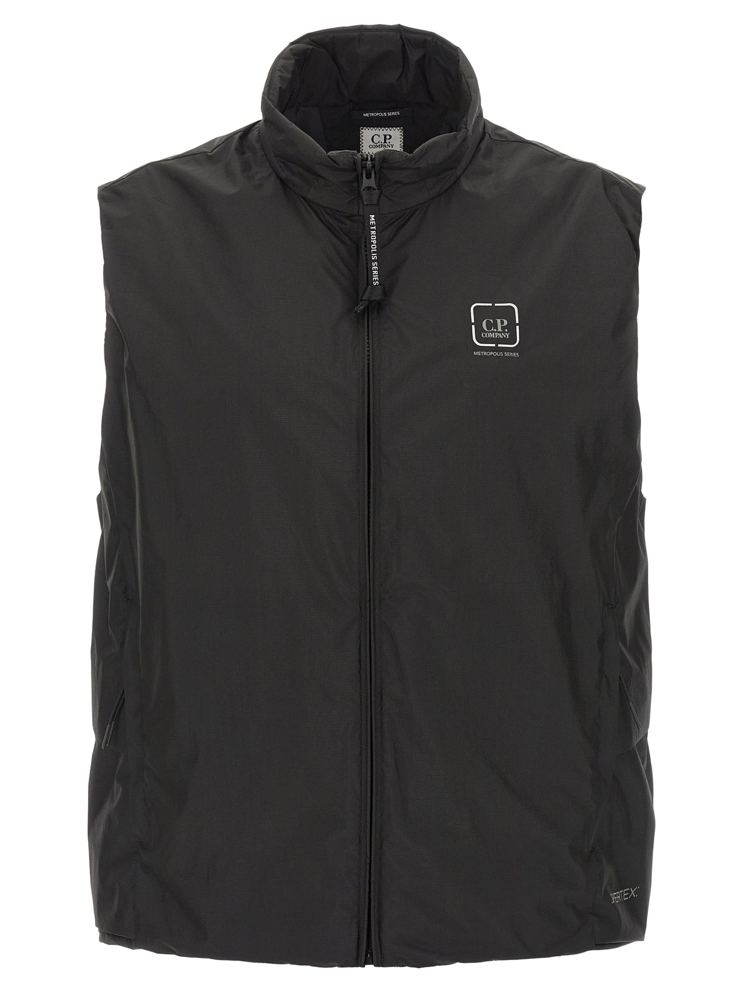 C.P. Company Black Polyamide Sleeveless Jacket