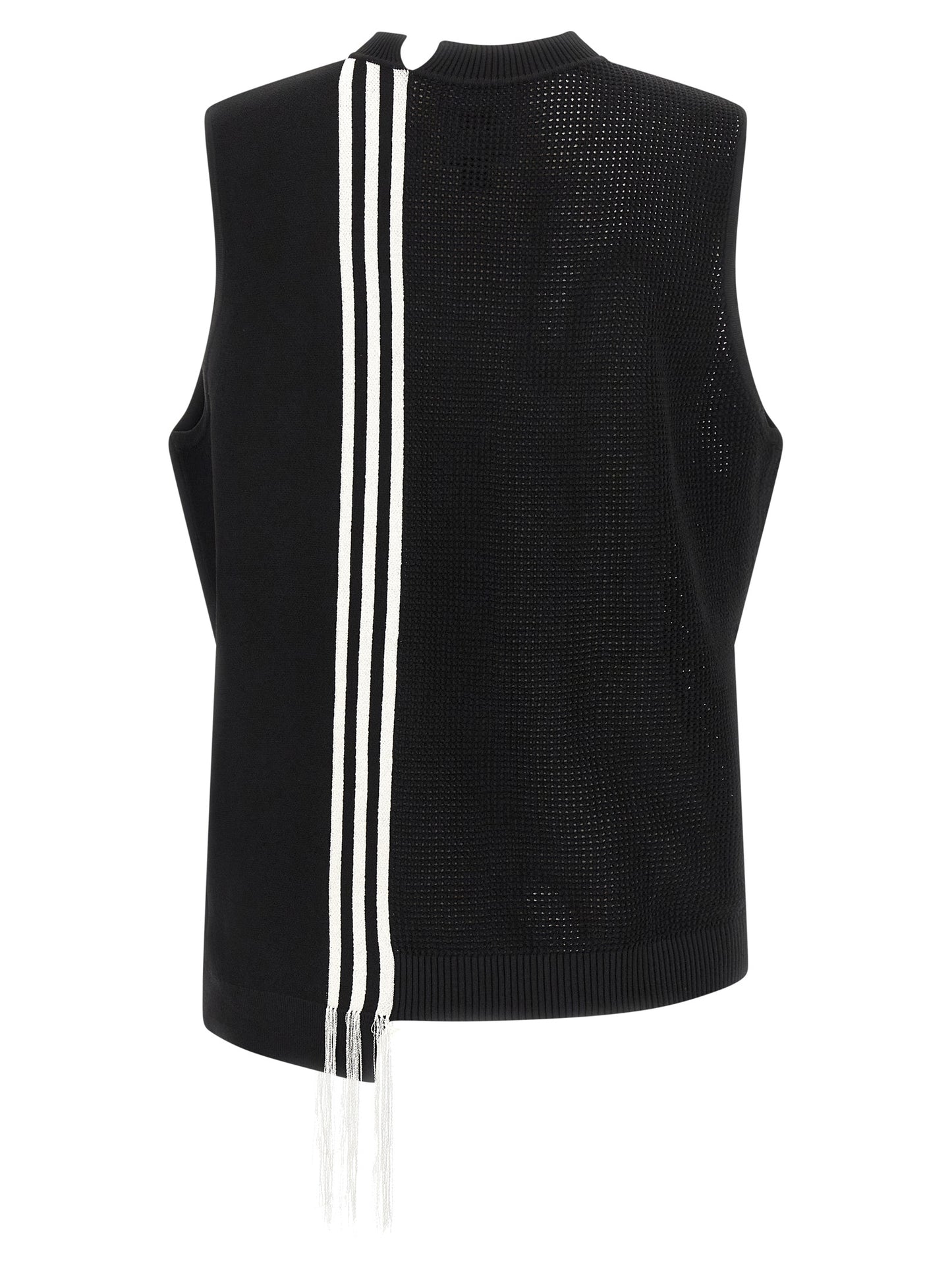 Y-3 Black Rayon Sleeveless Jacket