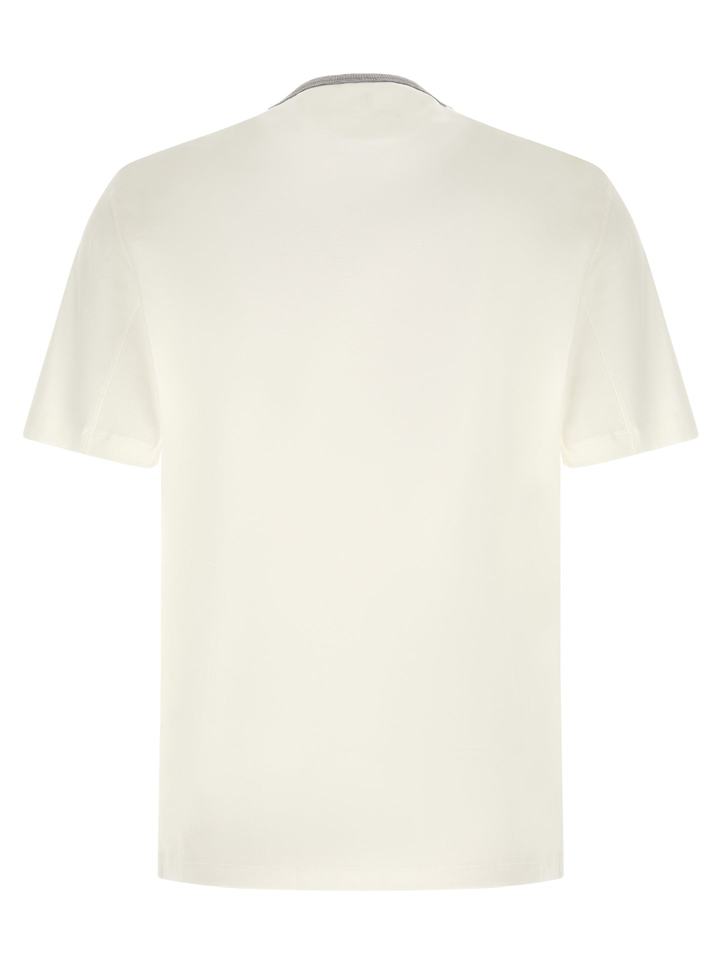 Brunello Cucinelli White Cotton T-Shirt