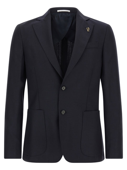 Pal Zileri Blue Wool Blazer